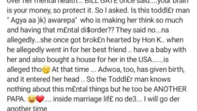 Ken Slept With Her Best Friend & Bought A House For Her In The USA- Blogger Drops Wild Allegation On Adwoa Safo