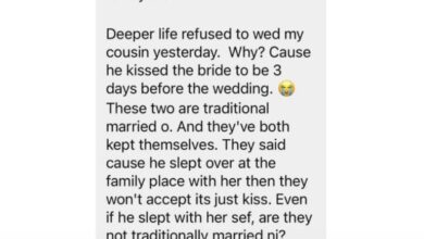 Deeper Life Pastor Cancels Wedding After Groom Kissed Bride 3-Days To Their Wedding
