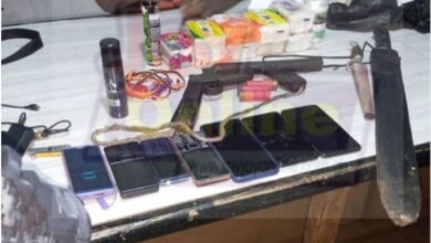 2 suspects arrested with weapons at Banda Nkwanta, 2 others on the run