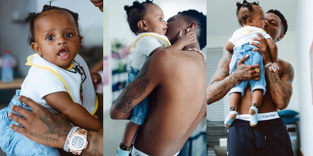 Wizkid Shares Adorable Photos With His Fourth Son