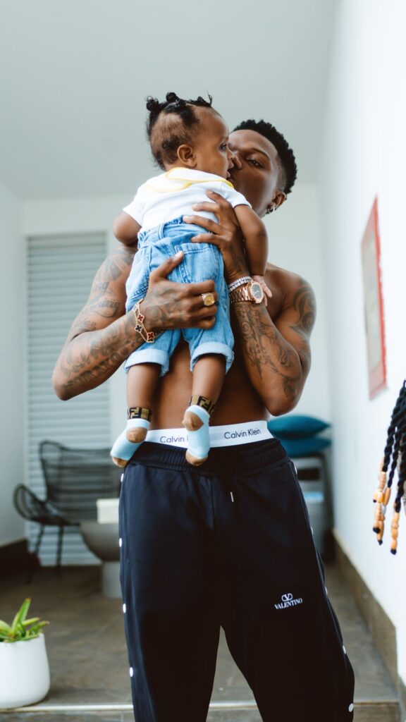 Wizkid Shares Adorable Photos With His Fourth Son